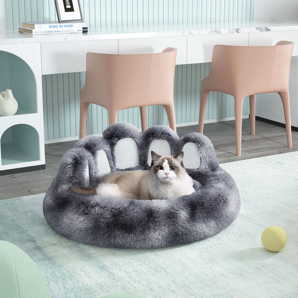 Cute Dog Cat Bear Paw Shape Bed, Furniture For Small And Medium Dogs Cats