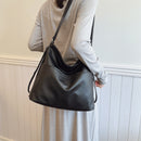 TMaillard soft leather, high-end feel, large capacity, double-shoulder, single-shoulder, crossbody three-in-one women's bag
