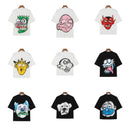 Summer new fashion brand cartoon print boys and girls street short-sleeved T-shirt