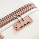 4-piece Suitcase Set With USB Port, Expandable ABS Durable Suitcase, Travel Bag, Cup Holder, Spinner Wheels