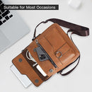 Retro Style Fashionable Brown Single Shoulder Backpack, Multiple Compartments, Adjustable Shoulder Strap