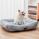 Swirl Rose Velvet Dog Beds For Small Medium Dogs Removable Cushion Calming Dog Sofa Beds