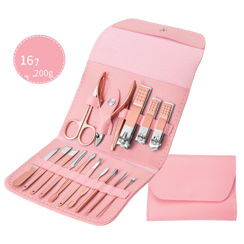 Professional Scissors Nail Clippers Ear Spoon Dead Skin Pliers Nail Cutting Pedicure Knife Trimmers Set