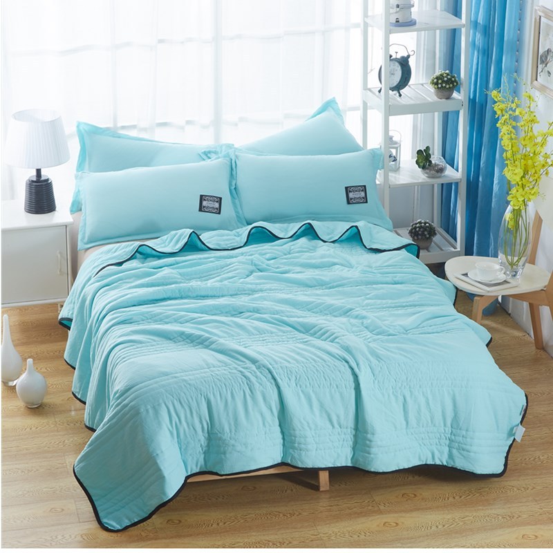 Cooling Blankets Pure Color Summer Quilt Plain Summer Cool Compressible Air-conditioning Quilt Blanket