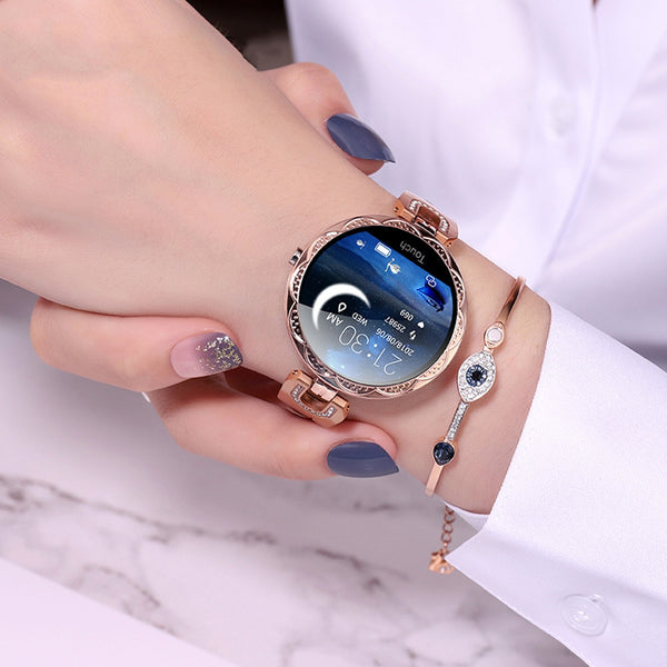 Fashion Women's Smart Waterproof Wearable Device Heart Rate Monitor Sports Watch