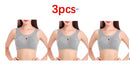 Plus Size Women Bra Ladies Cotton Quake-Proof Underwear Sleep Tops No Buckles No Wire Lingerie With Removable Padded