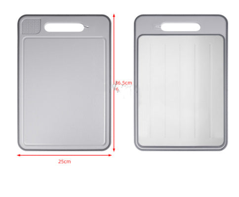 Double-side Cutting Board With Defrosting Function Chopping Board With Knife Sharpener