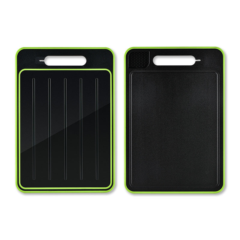 Double-side Cutting Board With Defrosting Function Chopping Board With Knife Sharpener