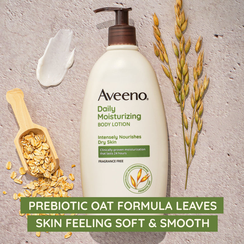 Aveeno Daily Moisturizing Body Lotion and Facial Moisturizer for Face,