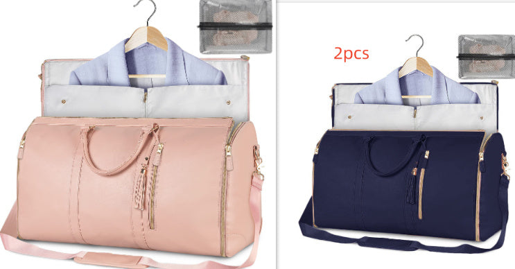 Large Capacity Travel Duffle Bag Women's Handbag Folding Suit Waterproof Bag