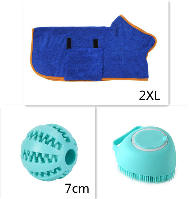 Silicone Dog Cat Bath Massage Gloves Brush