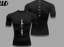 Men's Fitness training sports running breathable quick drying shot sleeve T-shirt