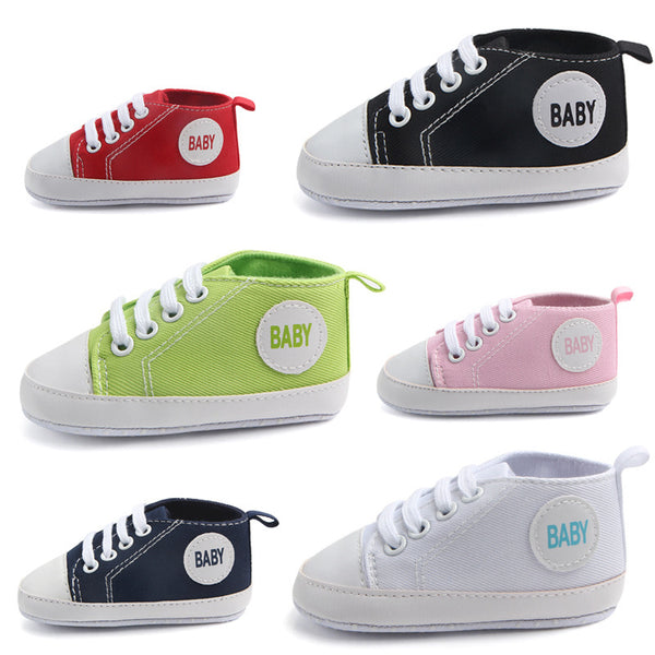 Canvas Classic Baby Boys Girls Soft Sole Anti-slip Baby Sports Sneakers