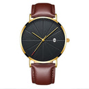 Simple calendar male creative waterproof quartz watch