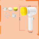 Multifunctional Rechargeable Electric Scrubber Dishwashing Brush