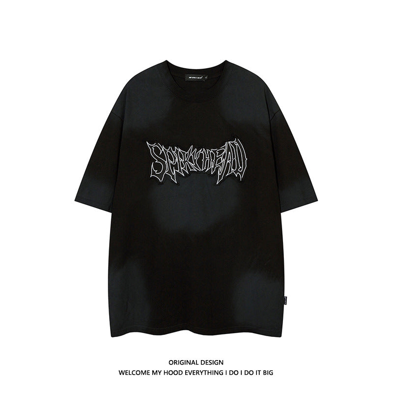 SPIKYHEAD - Oversized Embroidered T-Shirt