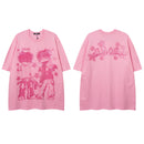 YPRS men's new style hip hop high street color fried street short sleeve T-shirt men and women Guangzhou fashion brand