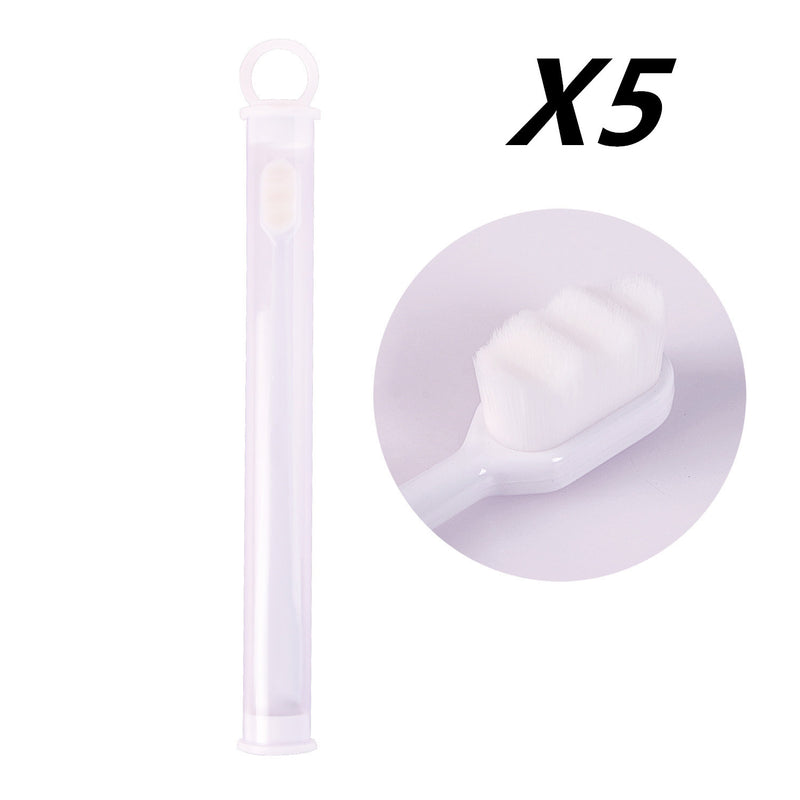Ultra-fine Toothbrush Super Soft Bristle Deep Cleaning Brush Portable