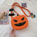 Funny pumpkin bag, women's bag, single-shoulder crossbody bag