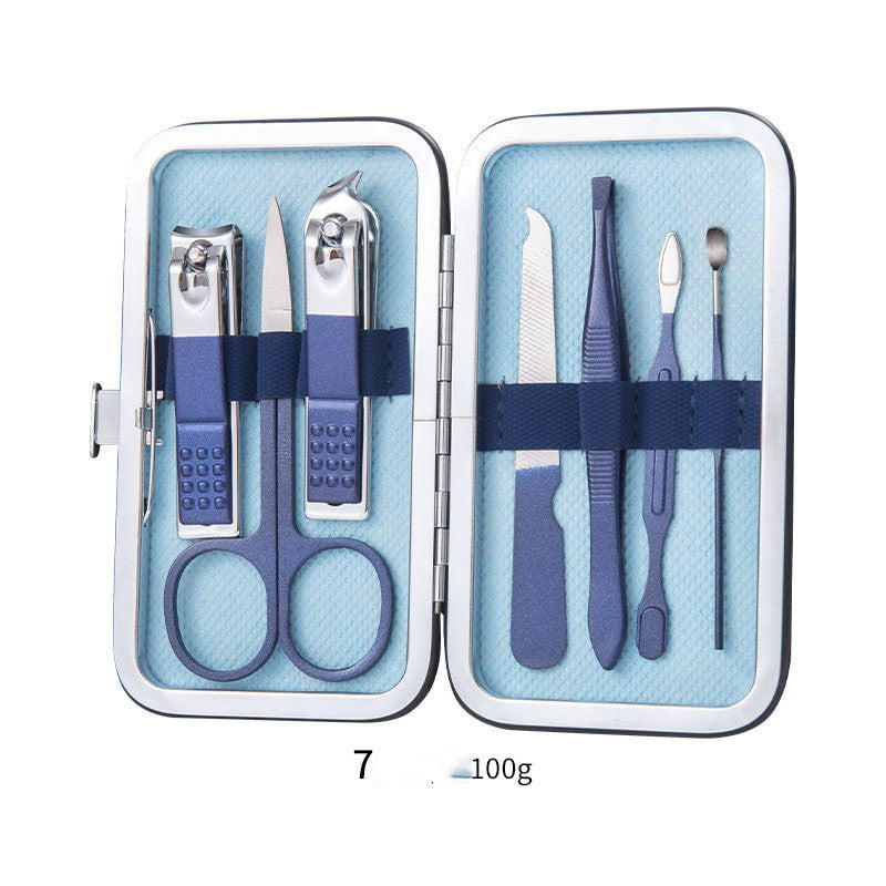Professional Scissors Nail Clippers Ear Spoon Dead Skin Pliers Nail Cutting Pedicure Knife Trimmers Set