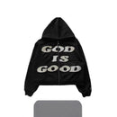Men's Station single top letter print outdoor loose hoodie