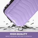 V-Striped 3-in-1, PP Trolley Case, 20in 24in 28in, Fashionable Colour - Taro Purple