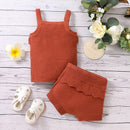 Knitted 2pcs set summer