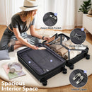 3 Piece Set Hard Shell Suitcases With Wheels, Light Expandable With TSA Lock, Carry-On, 20 Inches, 24 Inches, 28 Inches
