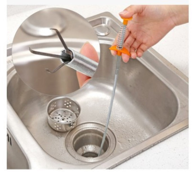 60CM Sewer Dredger Spring Pipe Dredging Tool Drain Clog Remover Cleaning Tools