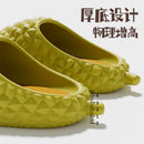 The female pair of durian couple's funny indoor home eva thick-soled