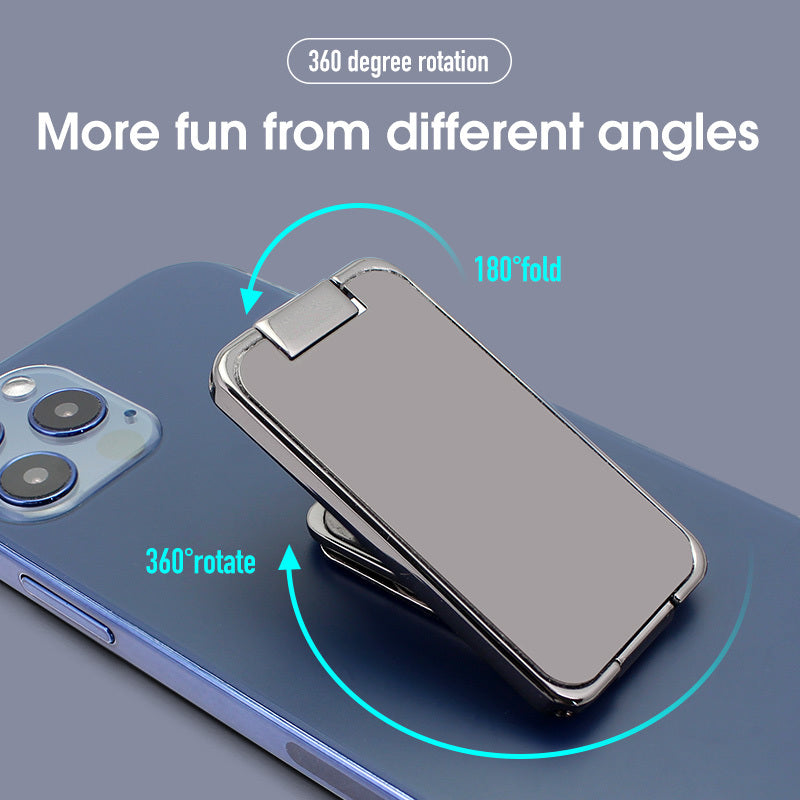 Foldable Mobile Phone Holder Ring Buckle Retractable Desktop Cell Phone Stand Car Magnetic Bracket