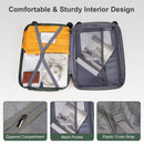 Vertical Pattern Two-piece Set 20 Inch Expandable With 14 Inch Suitcase