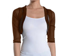 Fashion Secrets Women's Sheer Bolero Mesh Chiffon Shrug Jacket