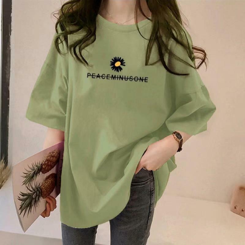 Korean fashion oversized women's  tee streetwear (ST92)