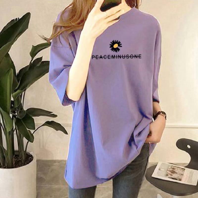 Korean fashion oversized women's  tee streetwear (ST92)