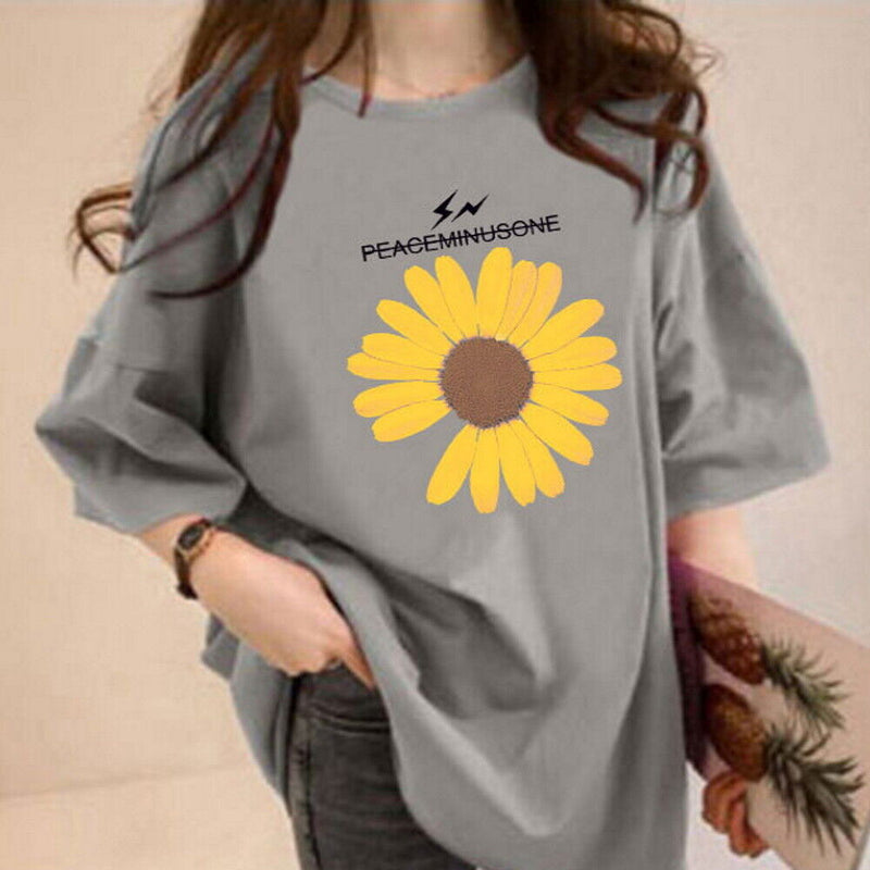 Korean fashion oversized women's  tee streetwear (ST92)