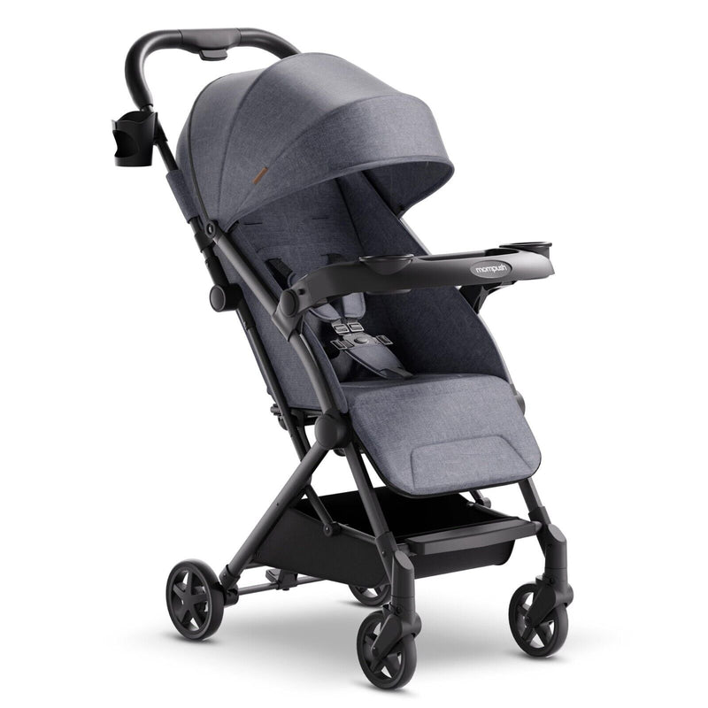 Mompush Lithe V2 Lightweight Stroller+Tray Compact Fold Airplane Ready