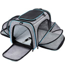 Maskeyon Airline Approved 4 with Removable Sides Expandable pet Collapsible Carrier