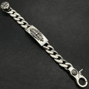 Fashionable Thai silver vintage do old sword lobster le big bracelet long cross flower for men and women hand jewelry