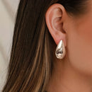 Women Golden drop earrings niche design for with a high-end and cool style earrings