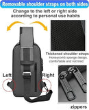 Men S Waterproof Motorcycle Chest Bag - Anti-Theft Shoulder Bag