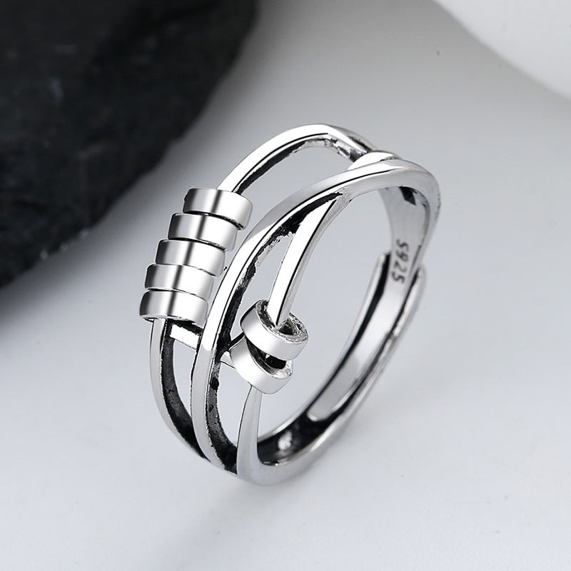 fortune bead index finger ring