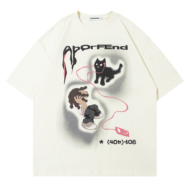 PHONECAT - Oversized Print T-shirt