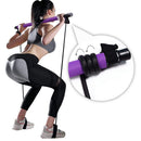 Fitness Yoga Pilates Bar Portable Gym Accessories Sport Elastic Bodybuilding Resistance Bands