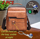 Retro Style Fashionable Brown Single Shoulder Backpack, Multiple Compartments, Adjustable Shoulder Strap