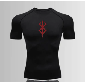 Men's Fitness training sports running breathable quick drying shot sleeve T-shirt
