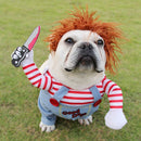 Halloween Pet Costume Pet Dog Funny Clothes Adjustable Dog Cosplay Costume Scary Costume