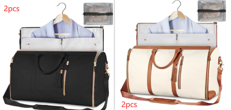 Large Capacity Travel Duffle Bag Women's Handbag Folding Suit Waterproof Bag