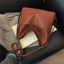 TMaillard soft leather, high-end feel, large capacity, double-shoulder, single-shoulder, crossbody three-in-one women's bag