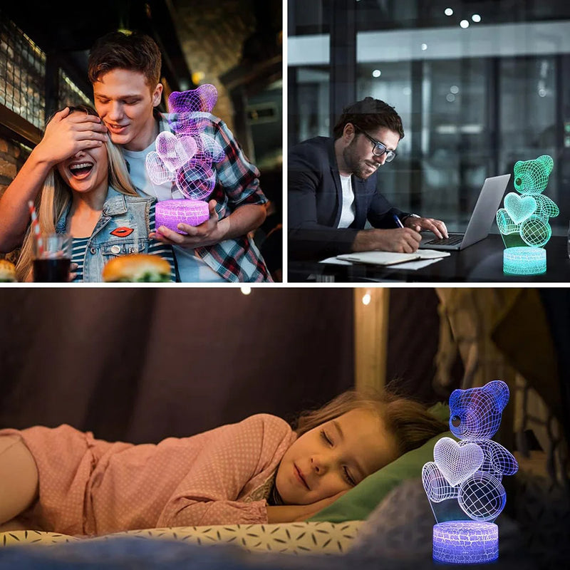 3D Lamp Acrylic USB LED Night Lights Neon Sign Lamp Decorations